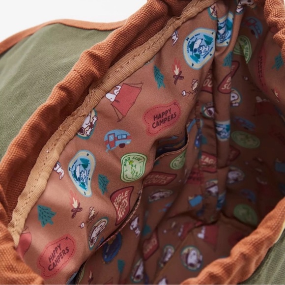 Loungefly Peanuts Snoopy Beagle Scout Canvas Mini Backpack — BoxLunch Exclusive - Picture 4 of 6